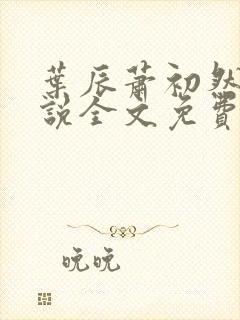 叶辰萧初然的小说全文免费阅读