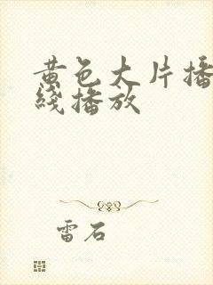 黄色大片播放在线播放