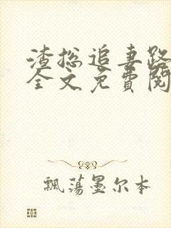 渣总追妻路漫漫全文免费阅读