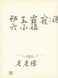 邪王霸宠:逆天六小姐封面