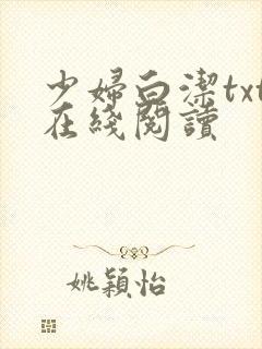 少妇白洁txt在线阅读