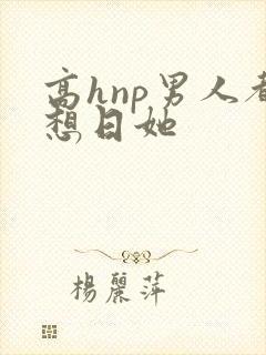 高hnp男人都想日她