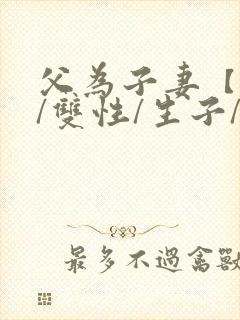 父为子妻【父子/双性/生子/高h】