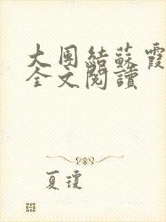 大团结苏霞沉沦全文阅读
