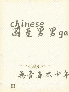 chinese国产男男gay