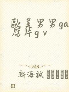 欧美男男gay腐片gⅴ