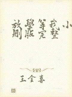 放学等我小说未删版完整