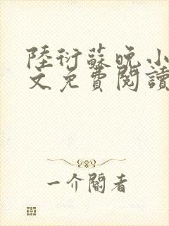 陆衍苏晚小说全文免费阅读
