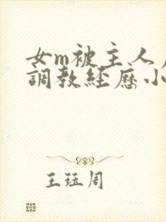 女m被主人虐玩调教经历小说