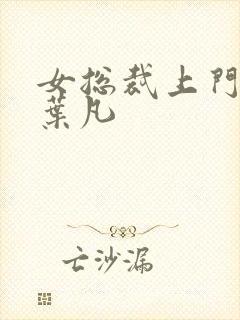女总裁上门女婿叶凡