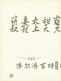 萌妻太甜霸道大叔宠上天免费