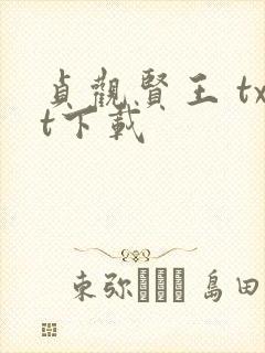 贞观贤王 txt下载封面