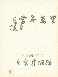 《当年万里觅封侯》