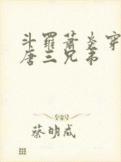 斗罗萧炎穿成越唐三兄弟