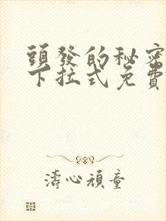 头发的秘密漫画下拉式免费观看封面