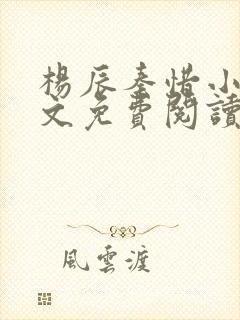 杨辰秦惜小说全文免费阅读