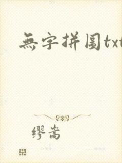 无字拼图txt封面