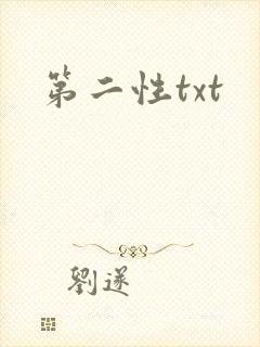 第二性txt封面