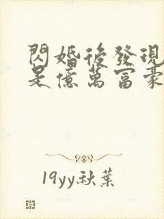 闪婚后发现老公是亿万富豪(小说)