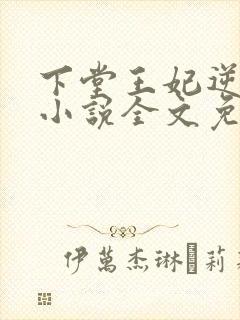 下堂王妃逆袭记小说全文免费阅读