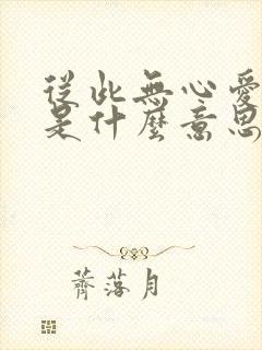 从此无心爱良夜是什么意思封面