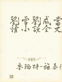 刘雪刘成当代爱情小说全文免费无弹窗阅读