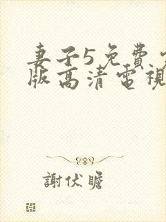 妻子5免费完整版高清电视剧
