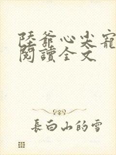 陆爷心尖宠免费阅读全文