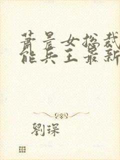 萧晨女总裁的全能兵王最新更新txt