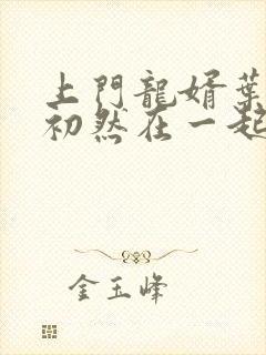 上门龙婿叶辰萧初然在一起了吗