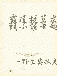 霸道校草求我回头小说笔趣阁