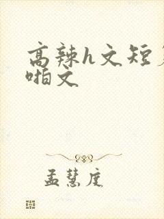 高辣h文短篇啪啪文封面