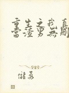 重生之我真没想当渣男无删减封面