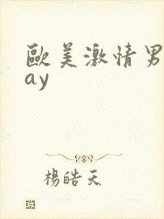 欧美激情男同gay封面
