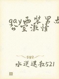 gay西装男办公室激情