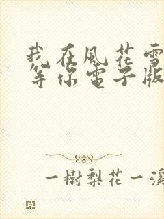 我在风花雪月里等你电子版