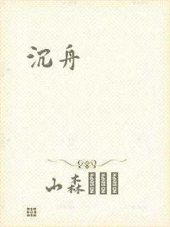 沉舟封面
