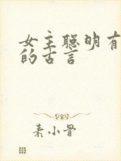 女主聪明有谋略的古言