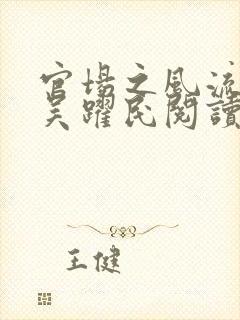 官场之风流医少吴跃民阅读全文
