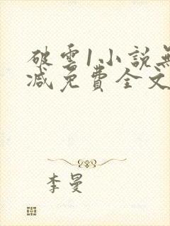 破云1小说无删减免费全文阅读封面