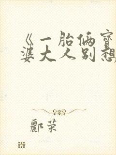 《一胎俩宝:老婆大人别想逃》