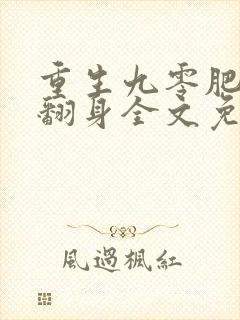 重生九零肥妻要翻身全文免费阅读封面