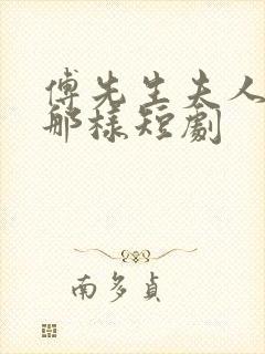 傅先生夫人为何那样短剧封面