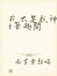我不是戏神txt笔趣阁
