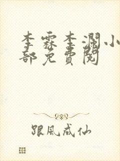 李霖李澜小说全部免费阅