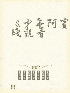 《少年阿宾》在线观看