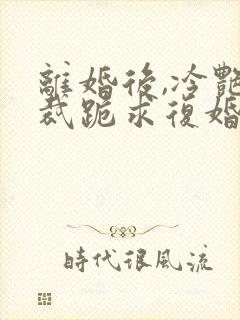 离婚后,冷艳总裁跪求复婚正