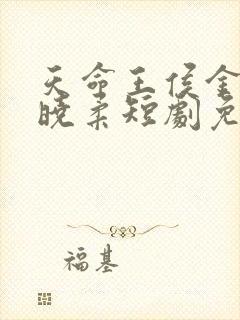 天命王侯金锋关晓柔短剧免费观看封面