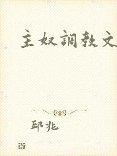主奴调教文sm封面