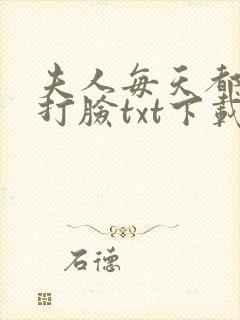 夫人每天都在线打脸txt下载全本